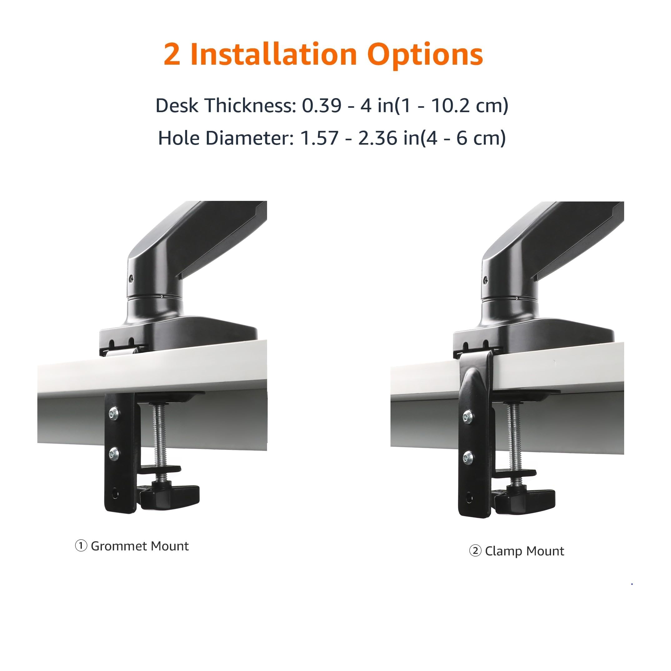 Amazon.com: Amazon Basics Gas Spring Single Computer Monitor Arm